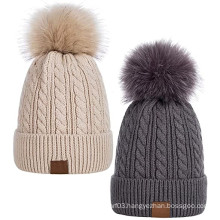 Soft Stretch Cable Knit Beanie Winter Beanie Hat